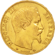 France, Napoleon III, 20 Francs, 1860 BB, Strasbourg, Gold, KM:781.2