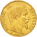 France, Napoleon III, 20 Francs, 1860 BB, Strasbourg, Gold, KM:781.2