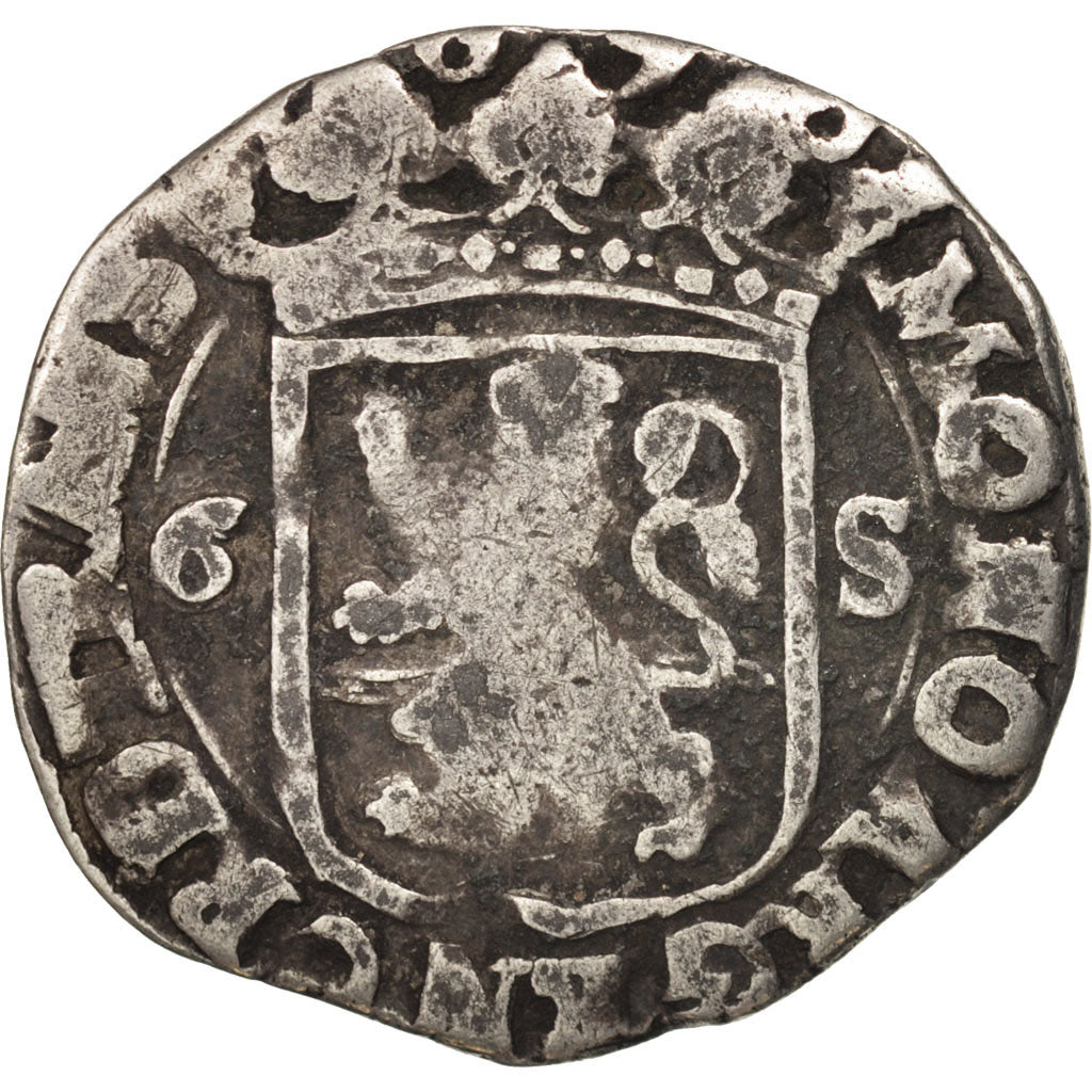 Netherlands, ZWOLLE, 6 Stuivers, Rijderschelling, 1790, KM:87