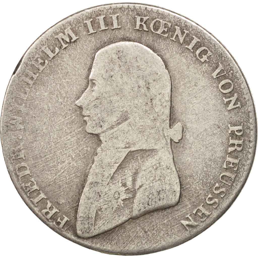 PRUSSIA, Friedrich Wilhelm III, 1/3 Thaler, 1800, Silver, KM:380