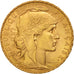 France, Marianne, 20 Francs, 1914, Paris, Gold, KM:857