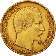 Francia, Napoleon III, Napoléon III, 20 Francs, 1852, Paris, BB+, Oro, KM:77...