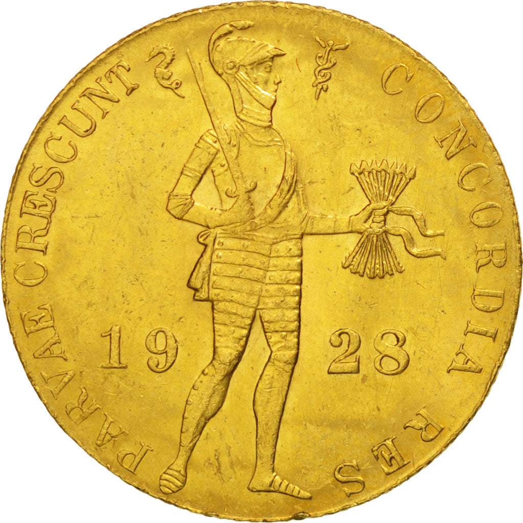 Netherlands, Ducat, 1928, Utrecht, Gold, KM:83.1a