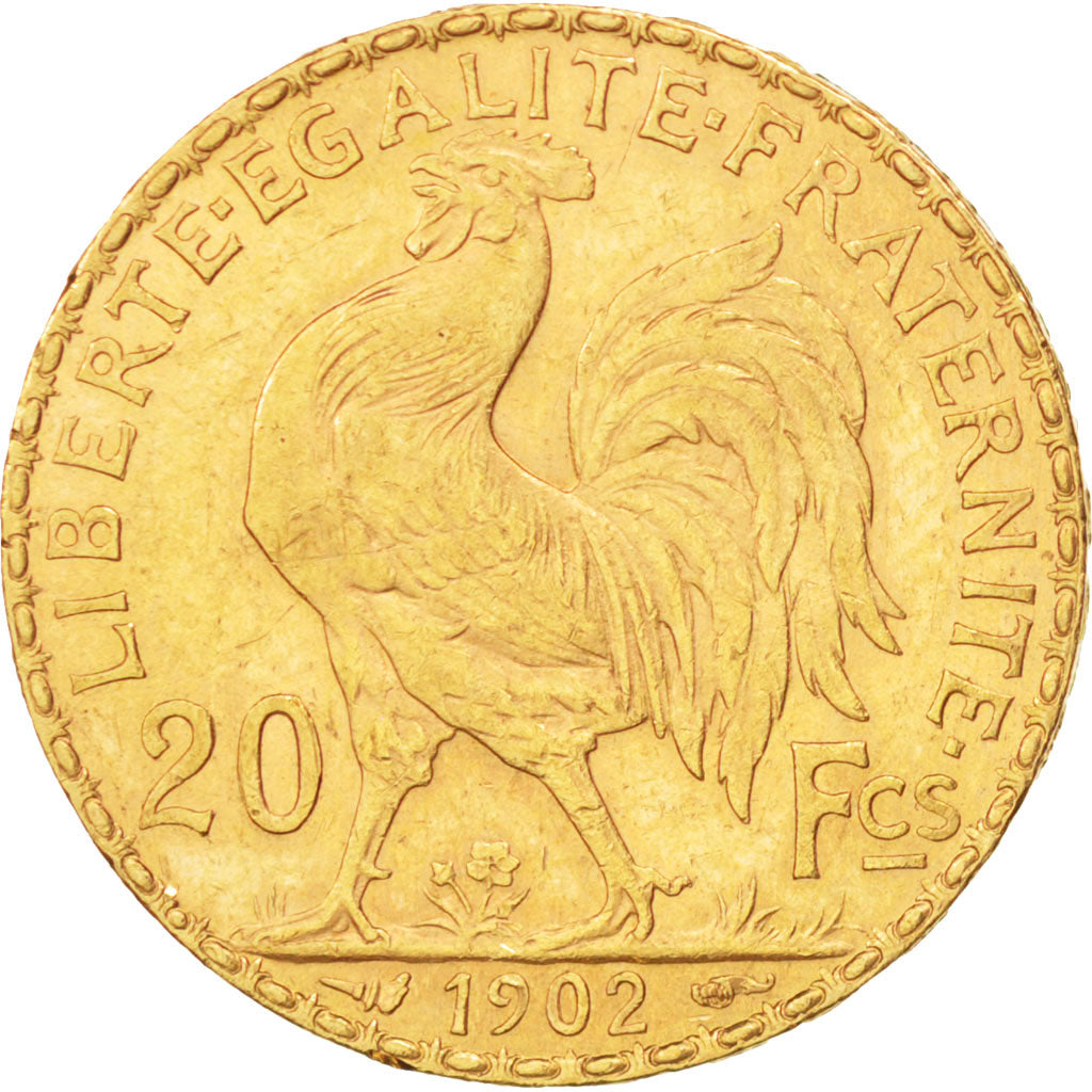 France, Marianne, 20 Francs, 1902, Gold, KM:847