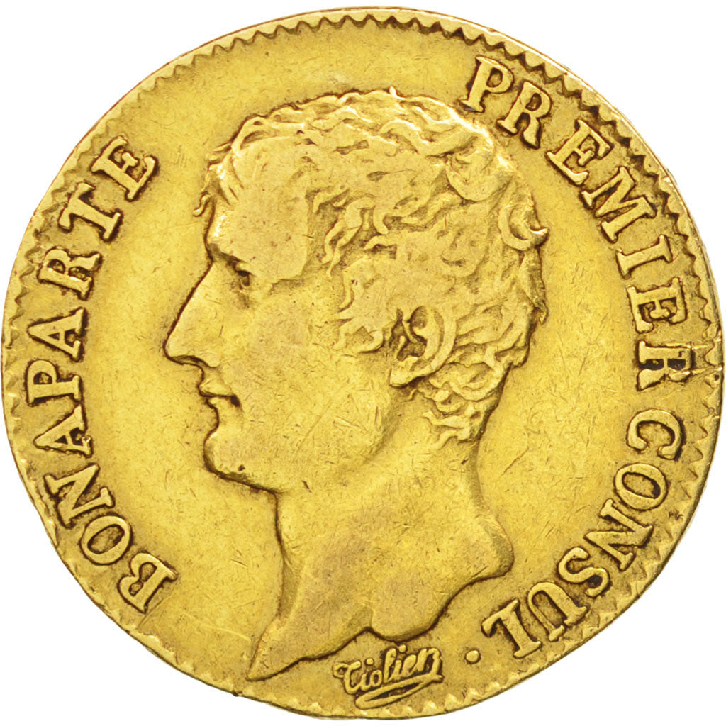 France, Napoleon I, 20 Francs, 1804 (An 12), Paris, Gold, KM:651