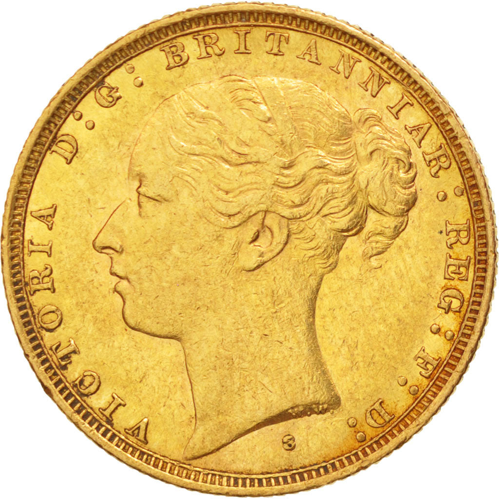 Australia, Victoria, Sovereign, 1885, Sydney, Gold, KM:7