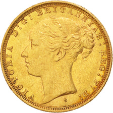 Australia, Victoria, Sovereign, 1885, Sydney, Gold, KM:7