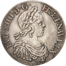 France, Louis XIV, Écu à la mèche courte, 1644, Paris, KM:144.2