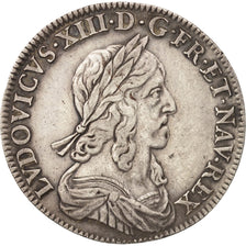 Coin, France, Louis XIII, 1/2 Écu, deuxième poinçon de Warin, 1/2 Ecu, 1643