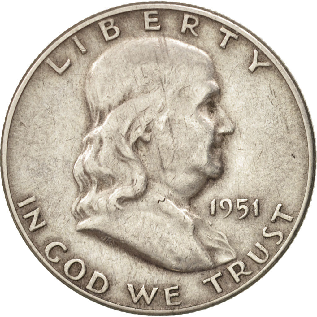 Vereinigte Staaten, Franklin Half Dollar, 1951, KM:199