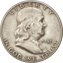 Vereinigte Staaten, Franklin Half Dollar, 1951, KM:199