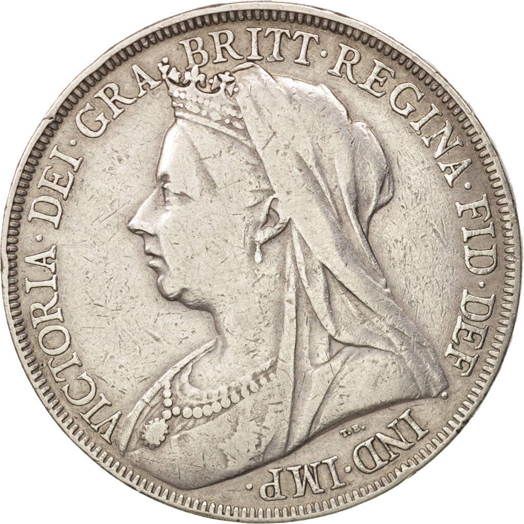 Great Britain, Victoria, Crown, 1898, LXII, Silver, KM:783