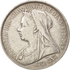 Great Britain, Victoria, Crown, 1898, LXII, Silver, KM:783