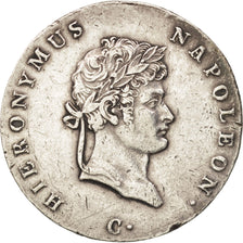 German States, WESTPHALIA, Jerome Napoleon, 2/3 Thaler, 1812, Silver, KM:117