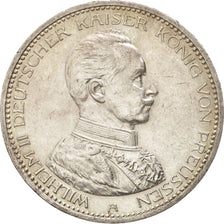 Stati tedeschi, PRUSSIA, Wilhelm II, 5 Mark, 1914, Berlin, SPL, Argento, KM:536