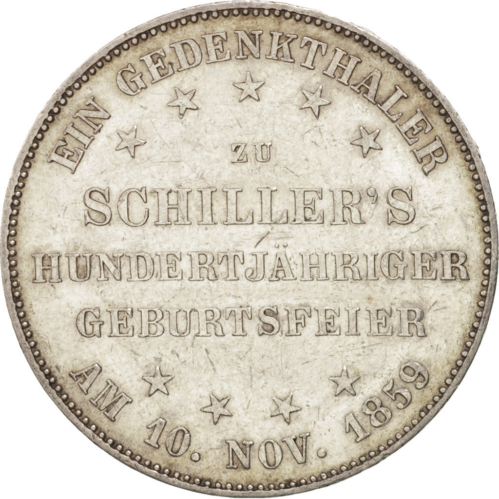 Monnaie, Etats allemands, FRANKFURT AM MAIN, Thaler, 1859, Frankfurt, SUP