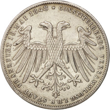Moneda, Estados alemanes, FRANKFURT AM MAIN, 2 Gulden, 1848, Frankfurt, MBC