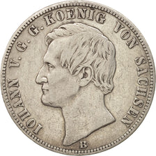 German States, SAXONY-ALBERTINE, Johann, Thaler, 1871, Silver, KM:1223