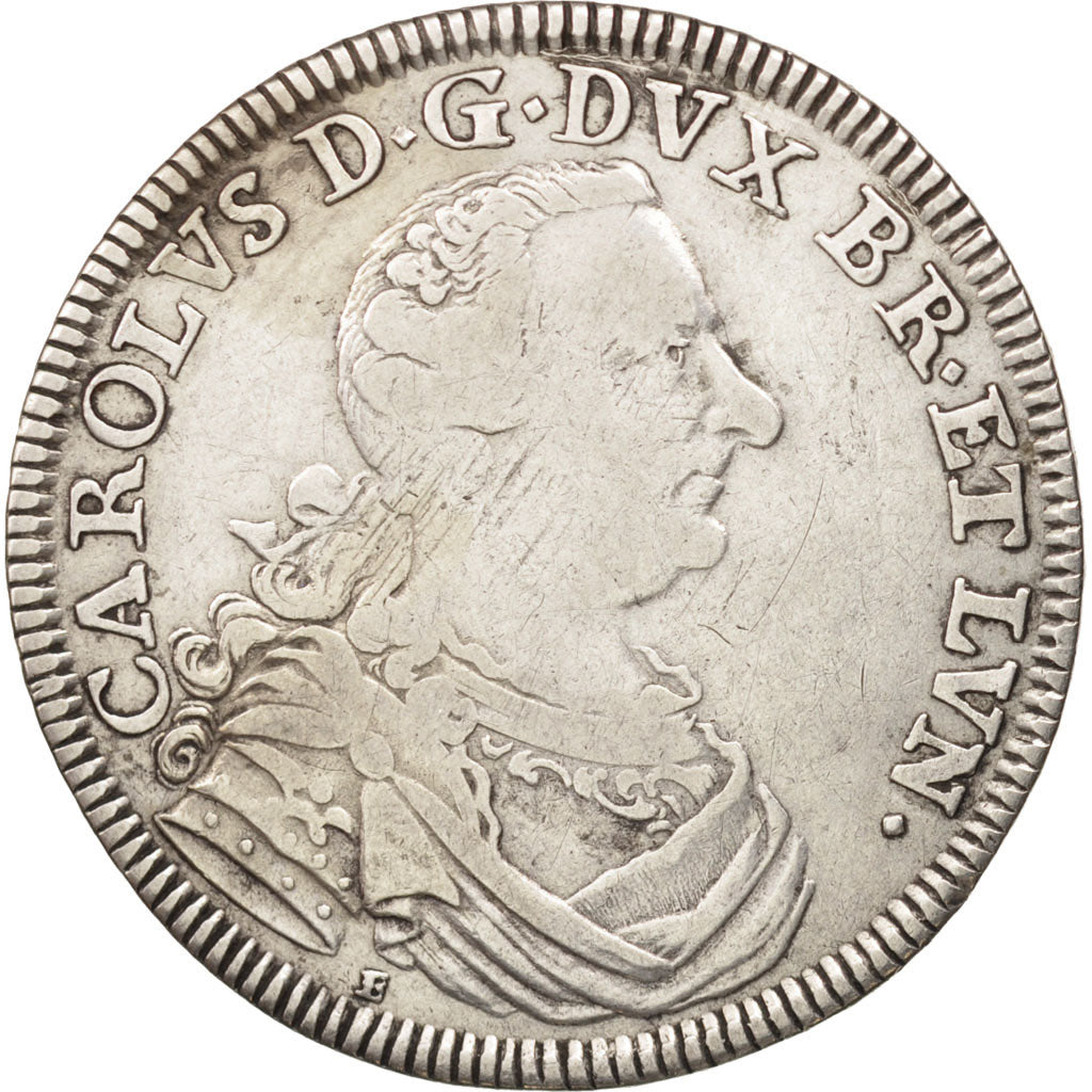 German States, BRUNSWICK-WOLFENBUTTEL, 2/3 Thaler, 1764, E/IDB, KM 973.1