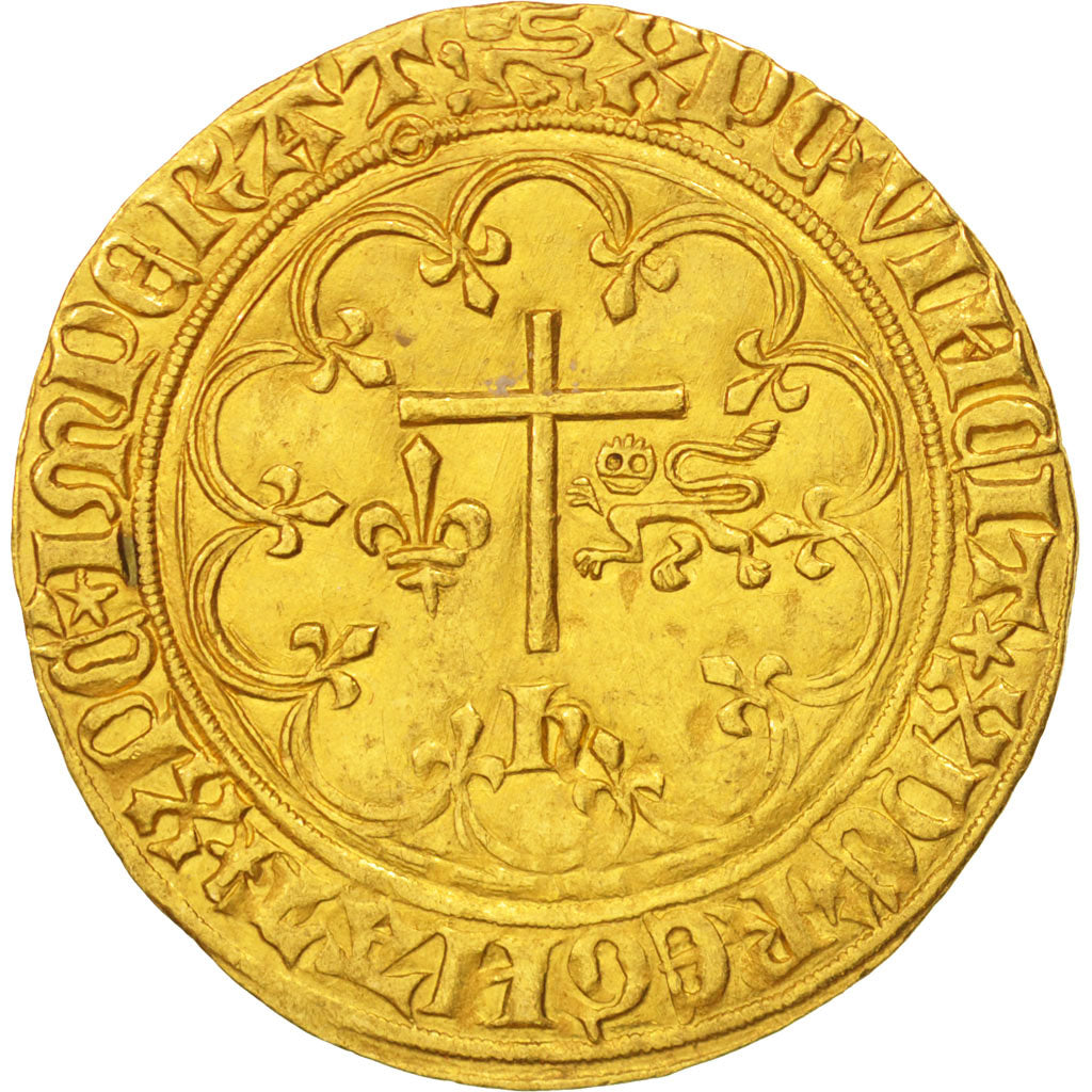 Frankreich, Henri VI De Lancastre, Salut d'or, 1423, Rouen, Gold, Duplessy:443A
