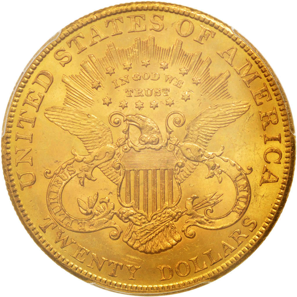 United States, Liberty Head, $20, Double Eagle, 1907, PCGS MS63, KM:74.3