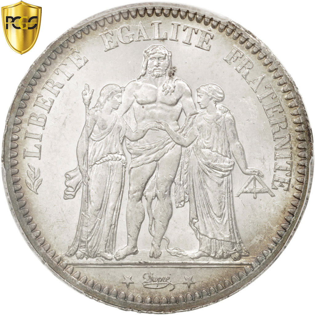 France, Hercule, 5 Francs, 1873 A, Paris, PCGS MS63, KM:820.1