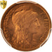 France, Dupuis, Centime, 1919, Paris, PCGS MS67RD, KM:840