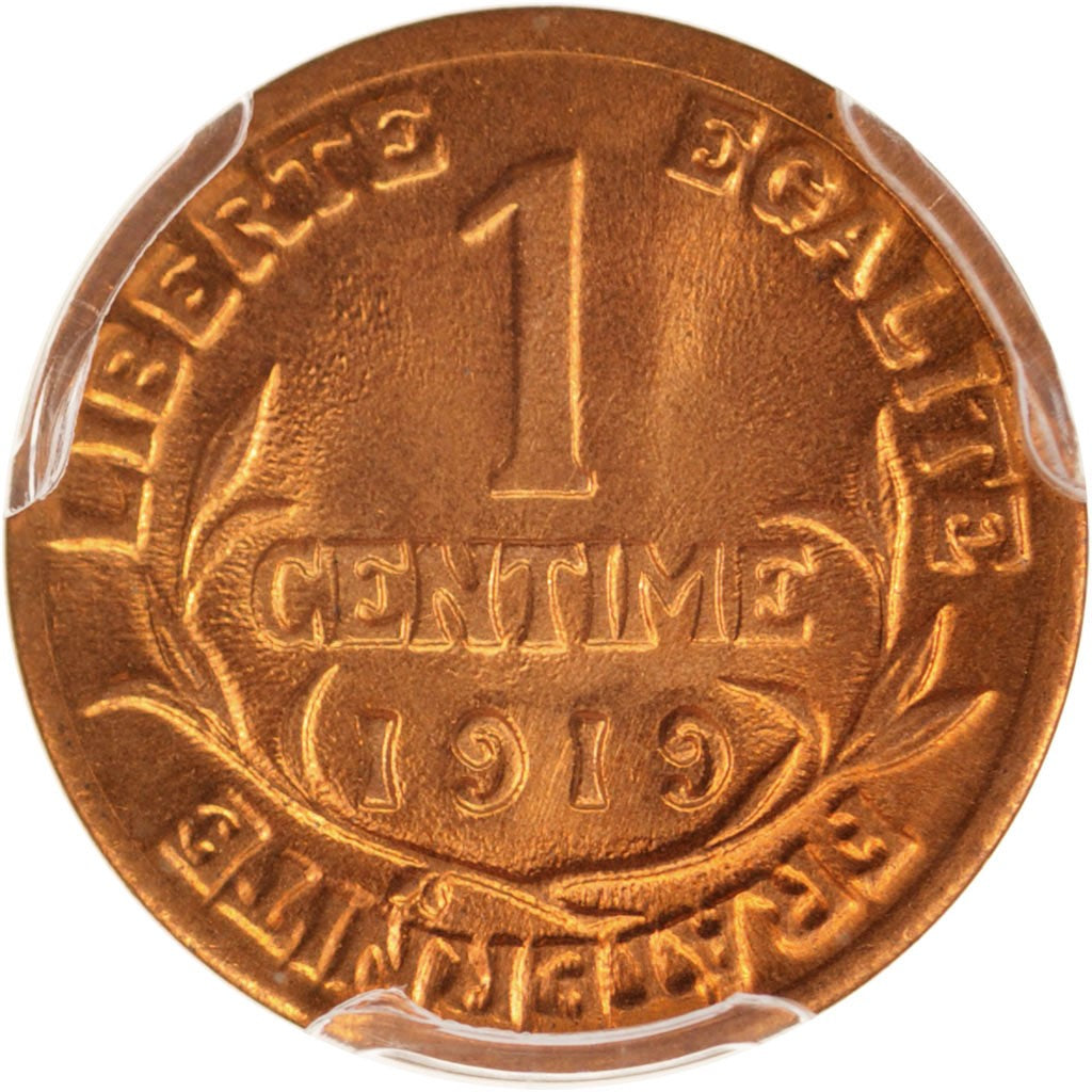 Coin, France, Dupuis, Centime, 1919, Paris, PCGS, MS67RD, MS(65-70), Bronze