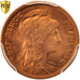 France, Dupuis, Centime, 1919, Paris, PCGS MS67RD, KM:840