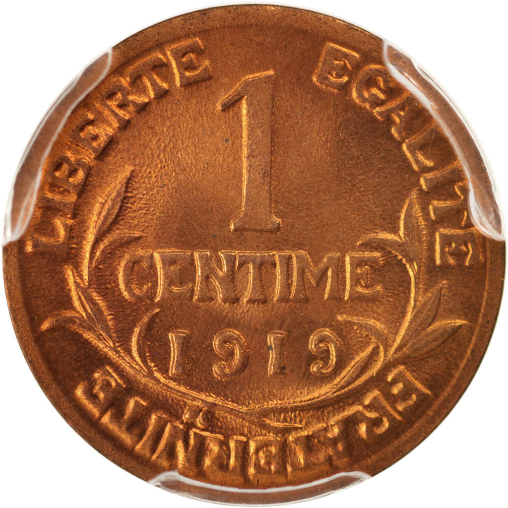 Coin, France, Dupuis, Centime, 1919, Paris, PCGS, MS67RD, MS(65-70), Bronze
