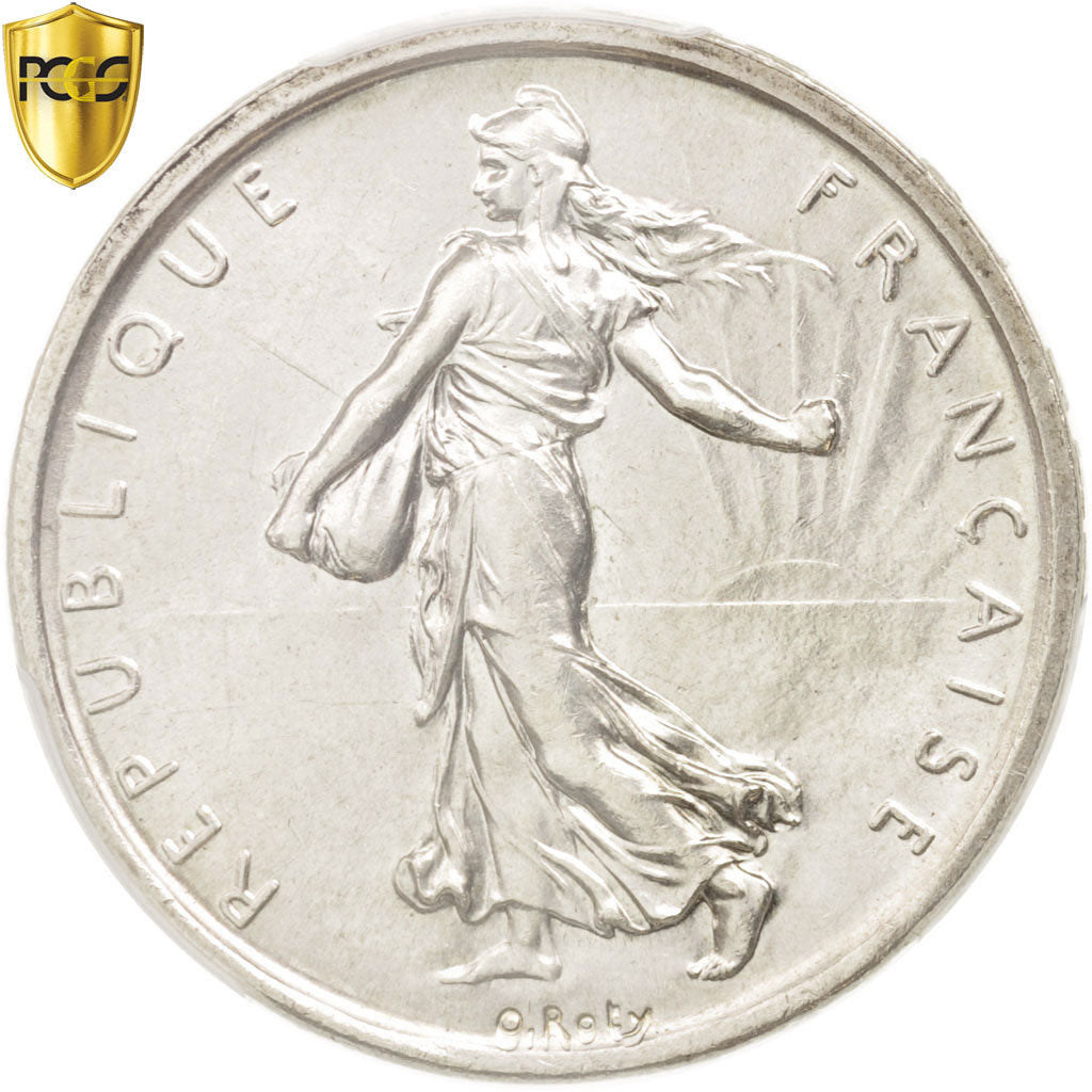 Coin, France, Semeuse, 5 Francs, 1960, Paris, PCGS, MS64, MS(64), Silver