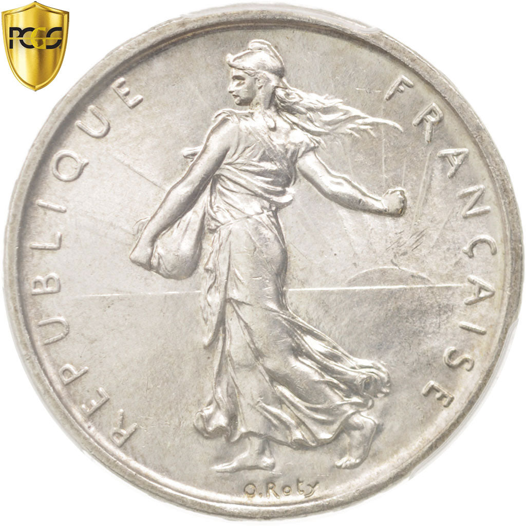Coin, France, Semeuse, 5 Francs, 1960, Paris, PCGS, MS64, MS(64), Silver