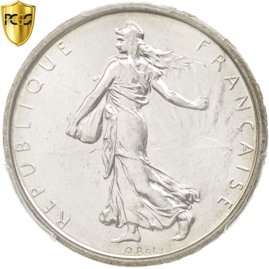 Coin, France, Semeuse, 5 Francs, 1961, Paris, PCGS, MS64, MS(64), Silver