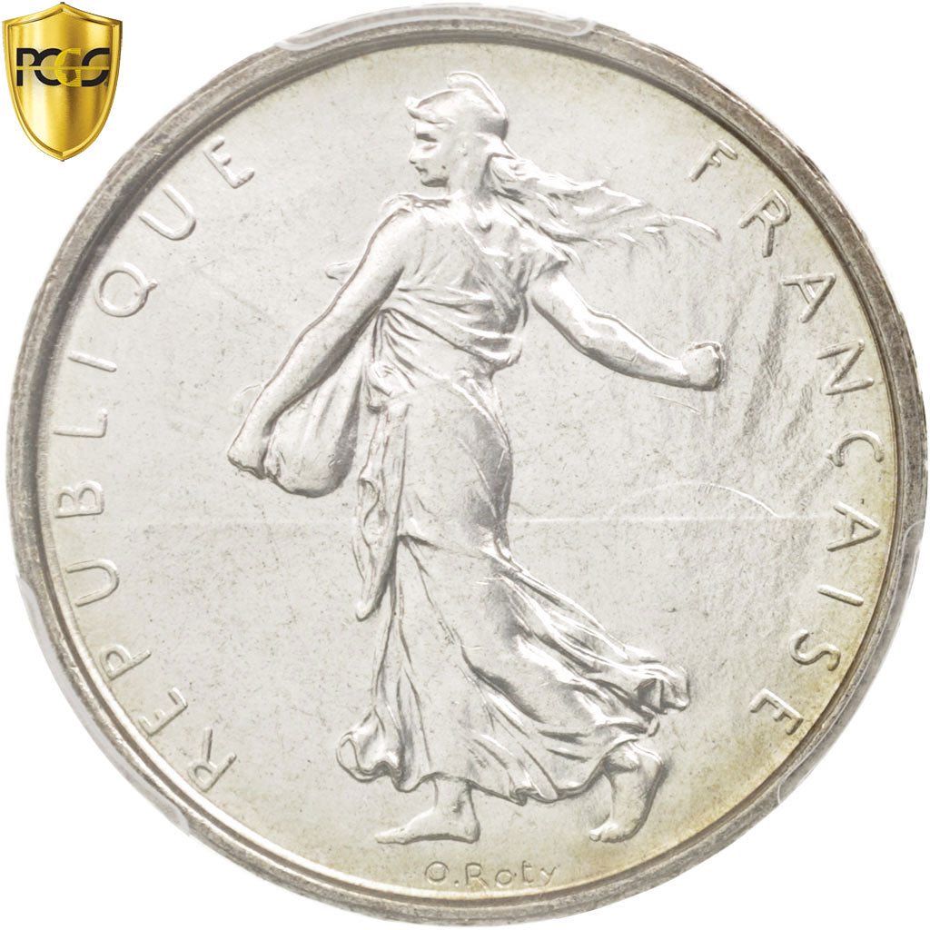 France, Semeuse, 5 Francs, 1961, Silver, PCGS MS65, KM:926