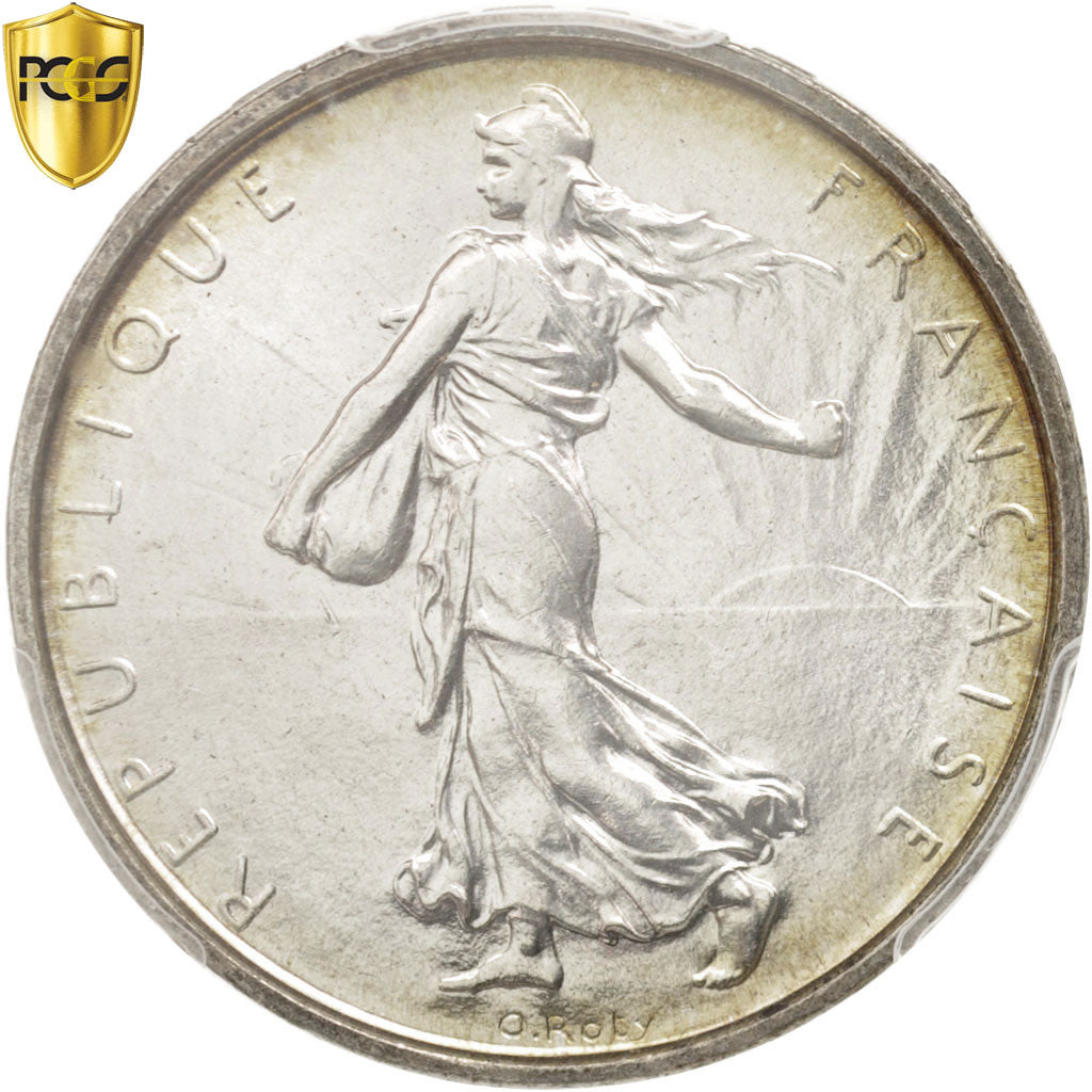 France, Semeuse, 5 Francs, 1961, Silver, PCGS MS66, KM:926