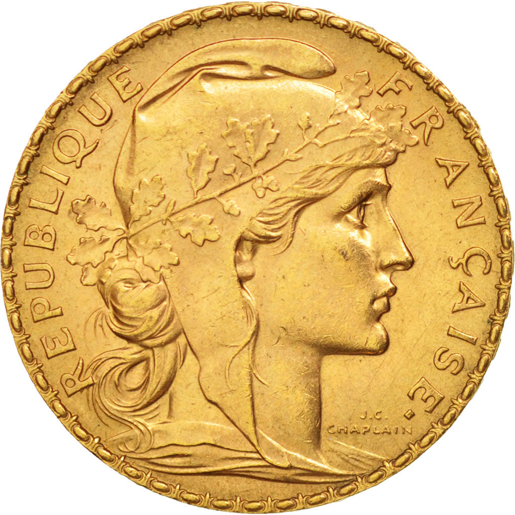 Francia, Marianne, 20 Francs, 1914, Paris, SPL-, Oro, KM:857, Gadoury:1064a
