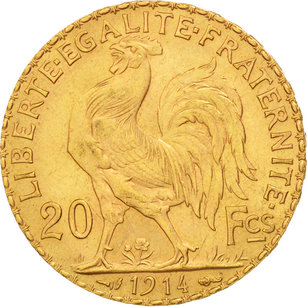 Francia, Marianne, 20 Francs, 1914, Paris, SPL-, Oro, KM:857, Gadoury:1064a