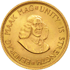 South Africa, Jan Van Riebeeck, 2 Rand, 1966, Gold, KM:64