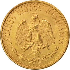 Mexico, 2 Pesos, 1945, Mexico City, Gold, KM:461