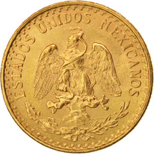 Mexiko, 2 Pesos, 1945, Mexico City, Gold, KM:461