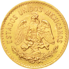 Mexico, 5 Pesos, 1955, Mexico City, Gold, KM:464