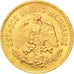 Mexico, 5 Pesos, 1955, Mexico City, Gold, KM:464