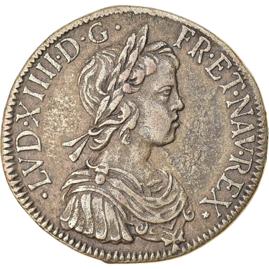 France, Token, Collection BP, Ecu Louis XIV, History, AU(55-58), Copper