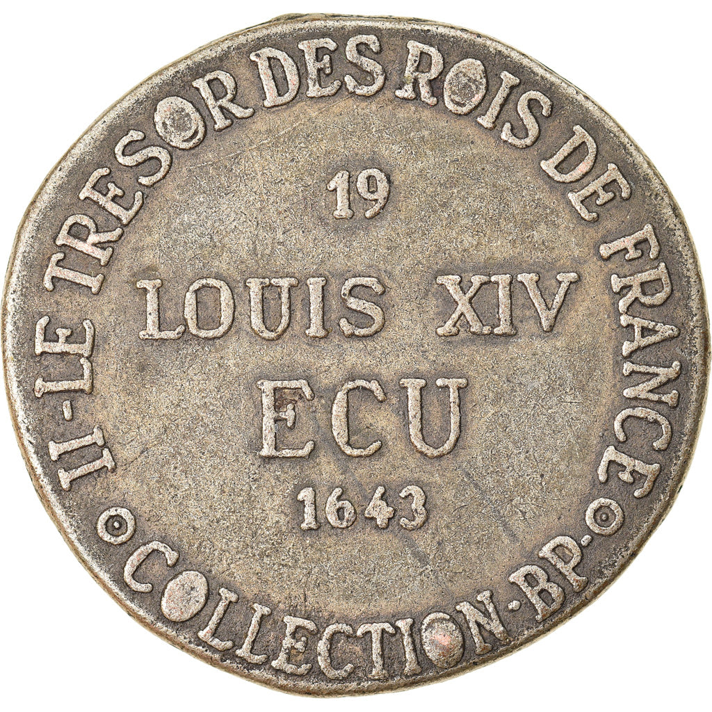 France, Token, Collection BP, Ecu Louis XIV, History, AU(55-58), Copper