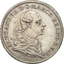 Stati tedeschi, BRANDENBURG-ANSBACH, Alexander, 1/2 Thaler, 1767, SPL-, Argen...