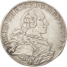 German States, Bayreuth, Friedrich Christian, 1/2 Thaler, 1763, KM:240