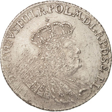 Monnaie, Pologne, 30 groszy, 1762, TTB+, Argent