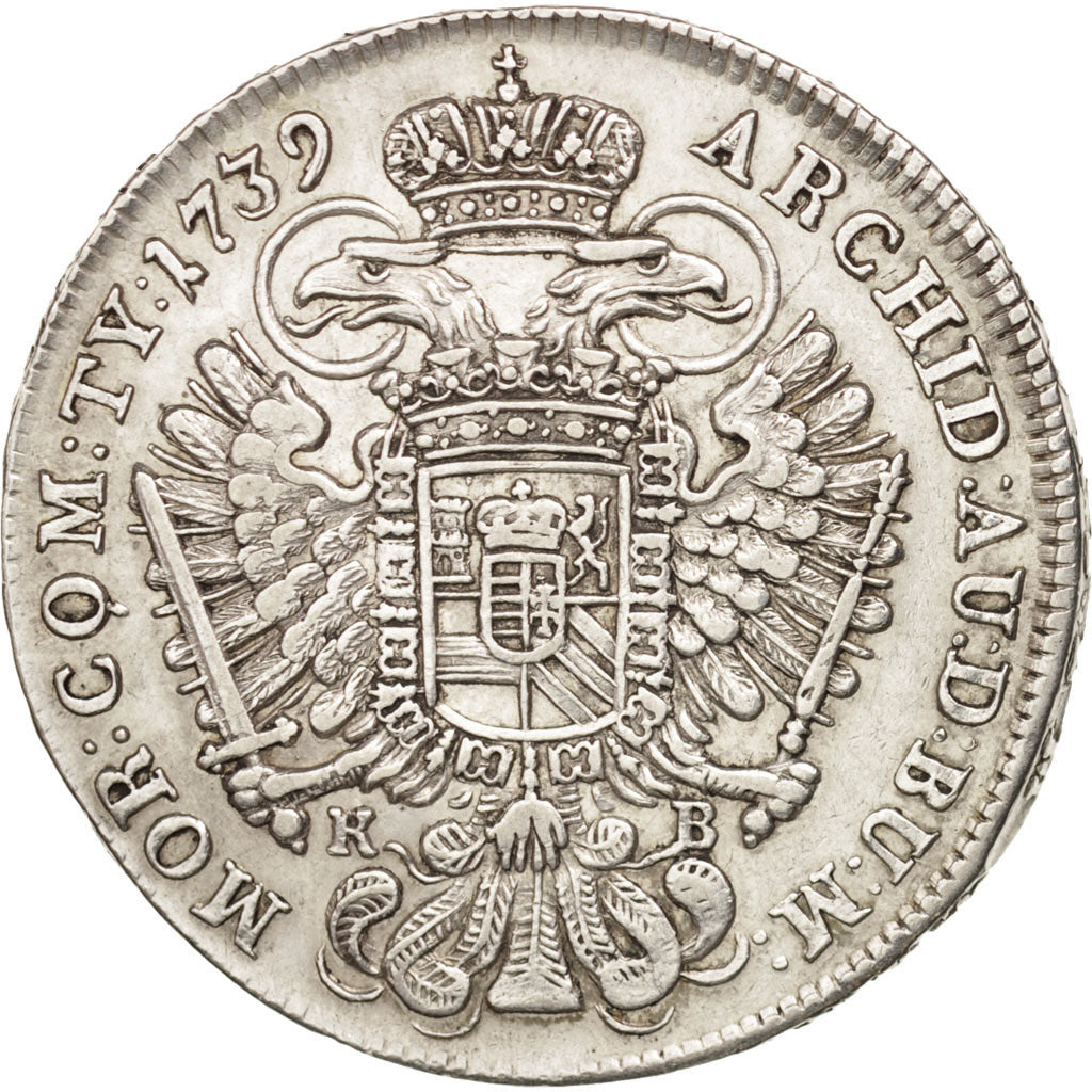 Coin, Hungary, Karl VI, 1/2 Thaler, 1739, Kremnitz, AU(55-58), Silver, KM:313