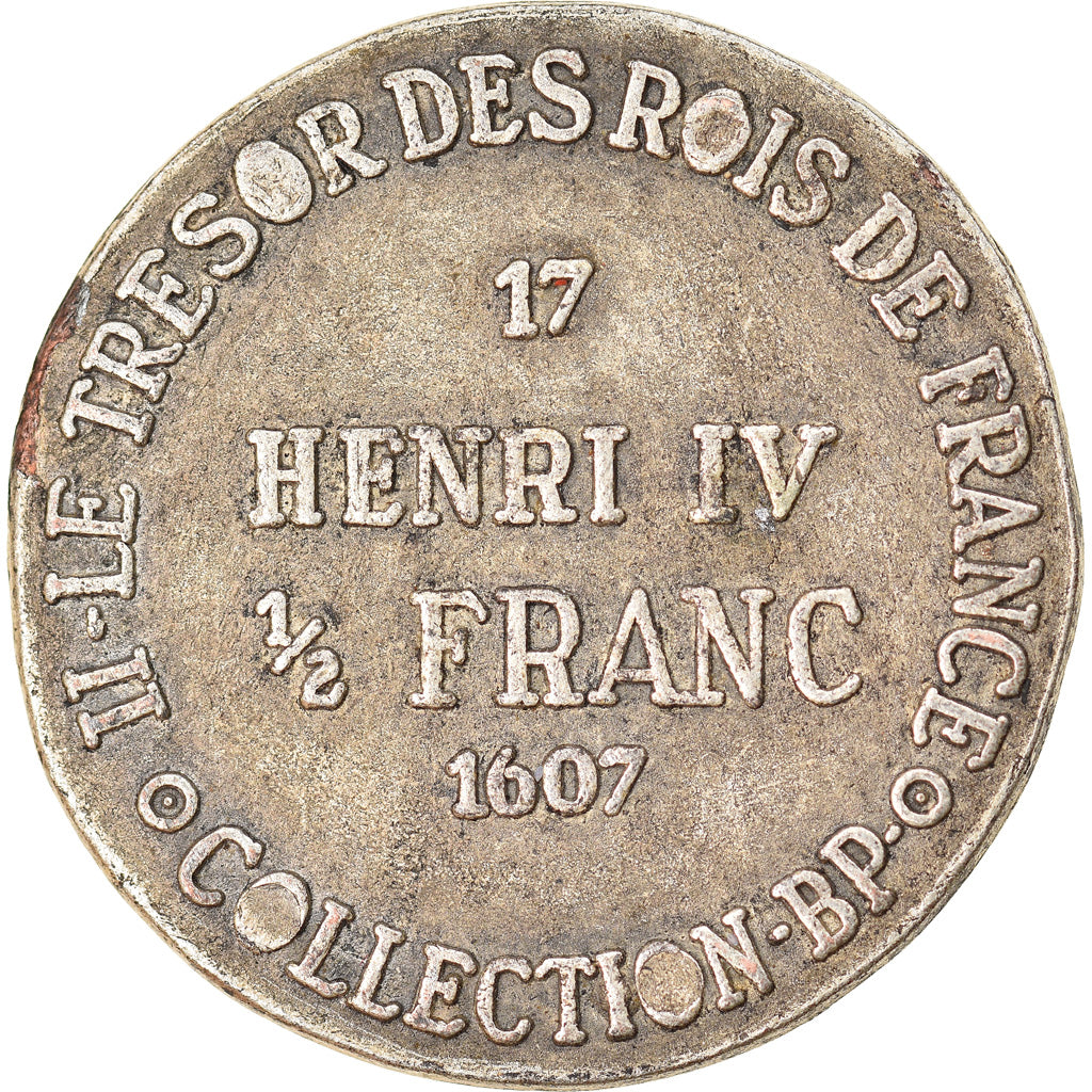 Francia, Token, Collection BP, Demi Franc Henri IV, History, SPL-, Rame