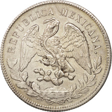 Moneta, Messico, Peso, 1899, Zacatecas, SPL, Argento, KM:409.3